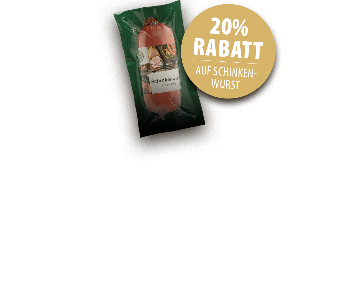 Verpackung Schinkenwurst